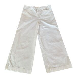 Lauren Ralph Lauren Pants Women 8P Wide Leg Cropped  High Rise Cotton Stretch